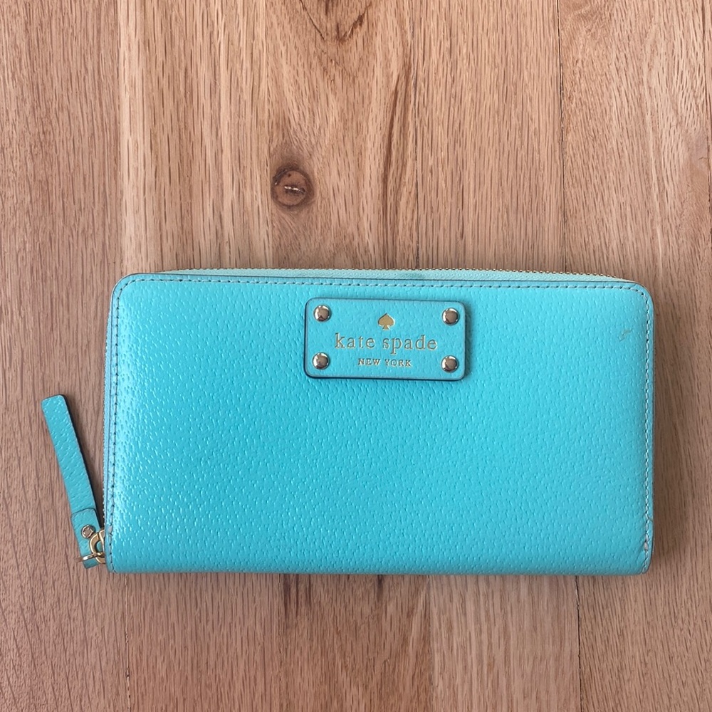 Kate Spade Large Continental Wallet in Mint Mojito